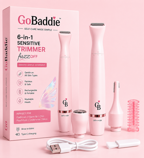 GoBaddie GlowTrim Pro™ – 6-in-1 Sensitive Trimmer
